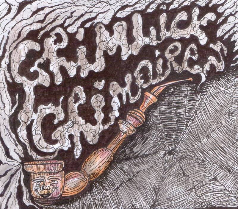 Grimlick's Grimoires logo illustration.